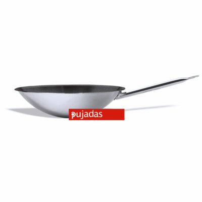 Wok 36 cm mit Rundboden antihaftbeschichtet