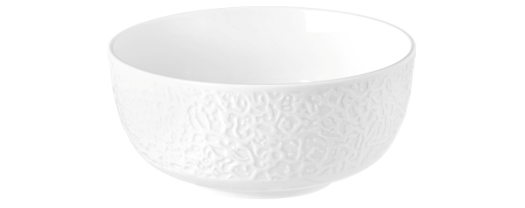 Müslischale 15 cm Relief Nori weiss Müslischale 15 cm Relief Nori weiss