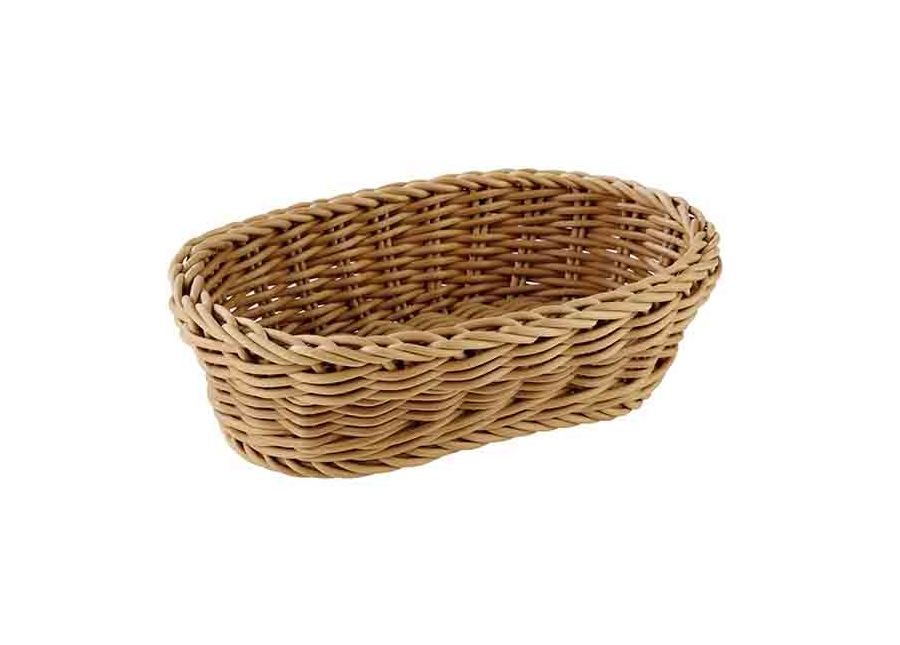 126647 Korb oval 19x12cm H:6cm PROFI LINE hellbraun
