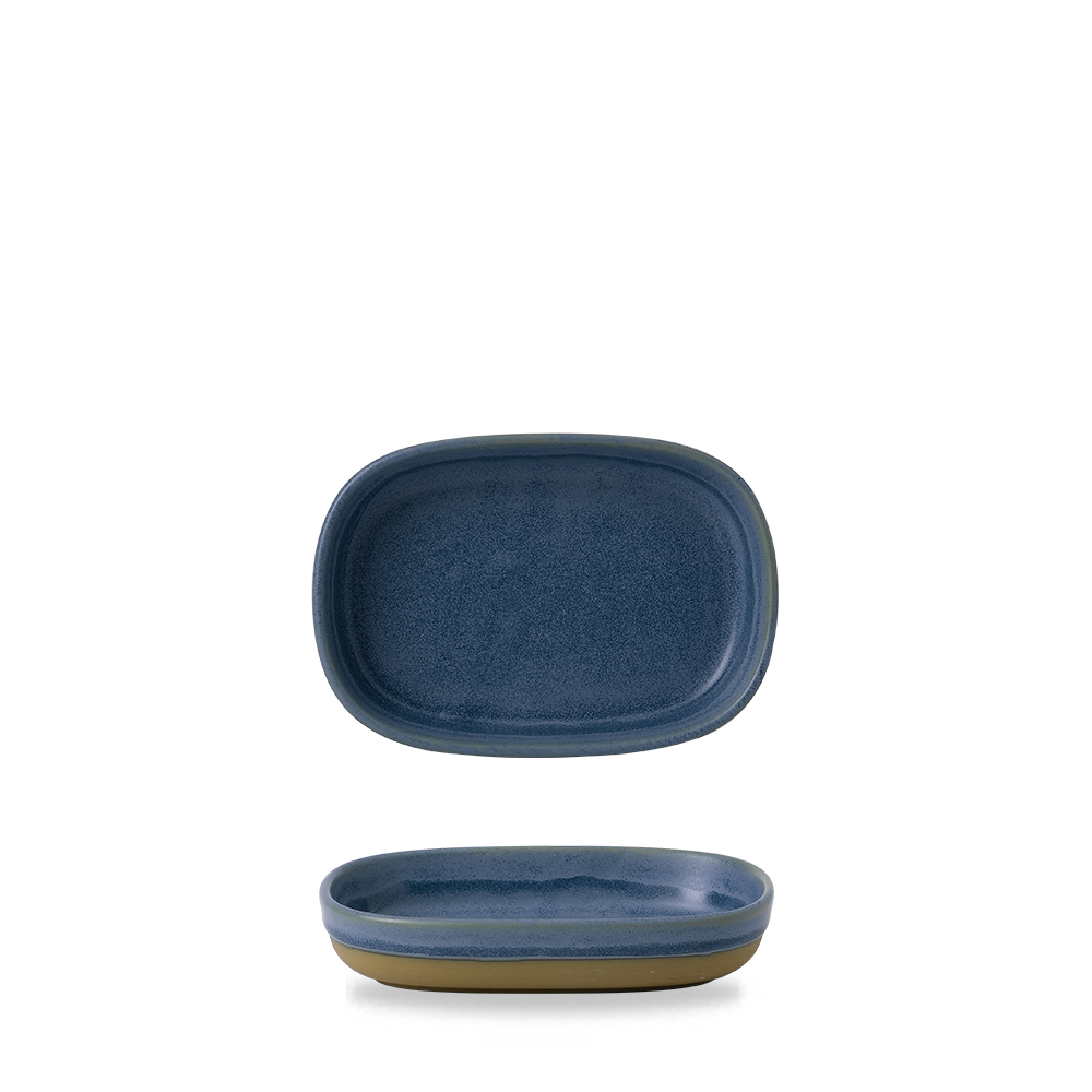 Platte shallow 17,3x11,9cm EMERGE oslo blue