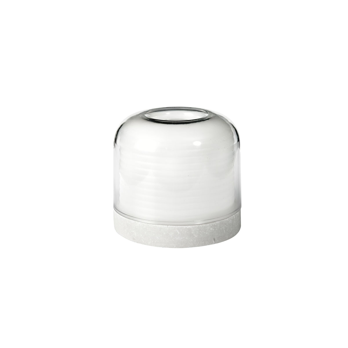 Kerzenhalter H.7,3cm D.8,2cm STELLA weiß