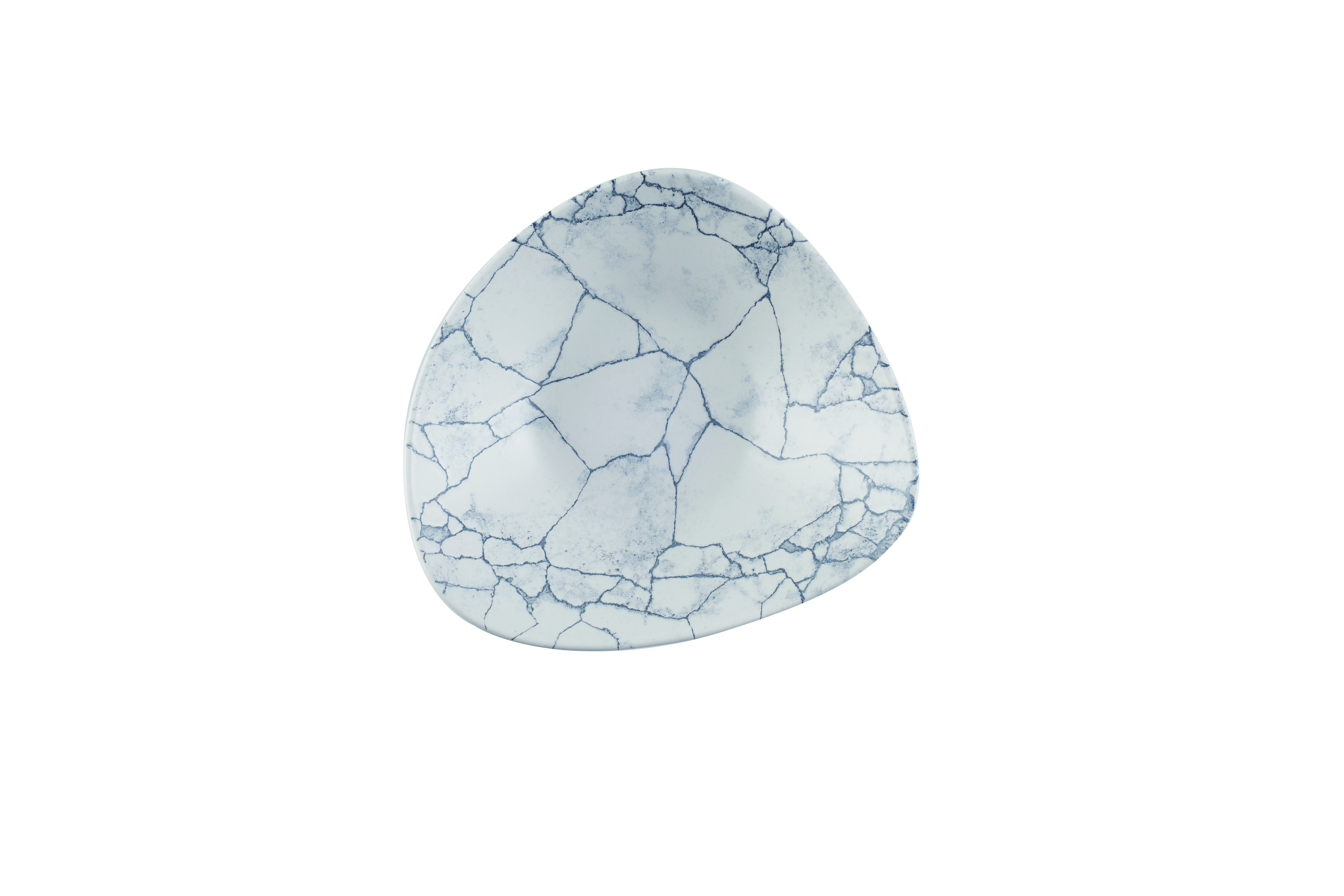 Schale dreieckig 23,5cm KINTSUGI pearl grey Schale dreieckig 23,5cm KINTSUGI pearl grey