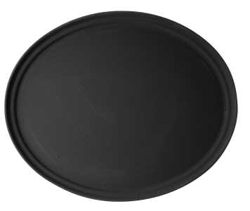 Tablett CT oval 56x68,5cm schwarz
