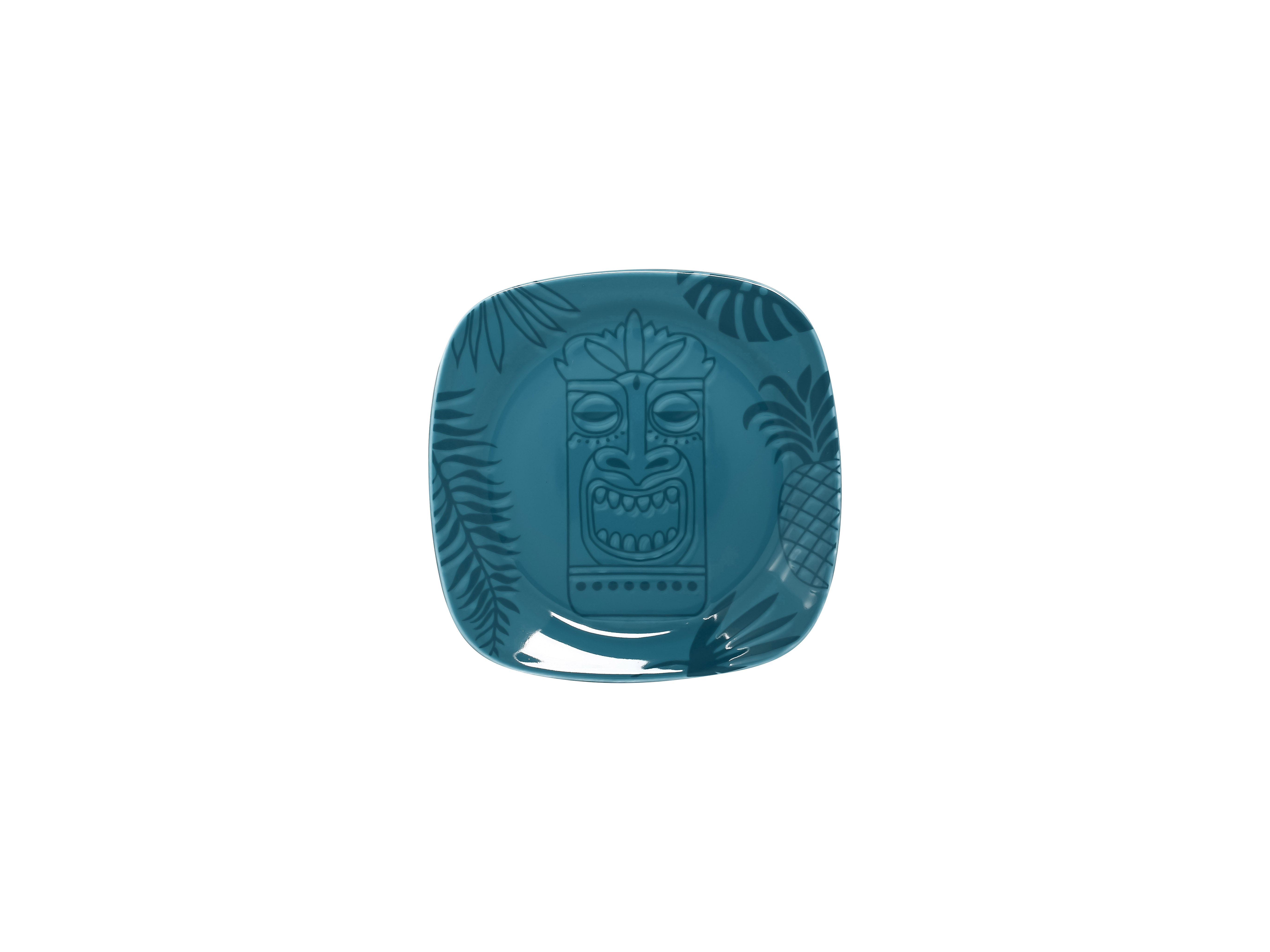 Teller quadratisch 17x17cm AZTEK turquoise