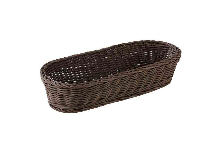 126383 Baguette Korb oval 40x16cm H:8cm PROFI LINE braun