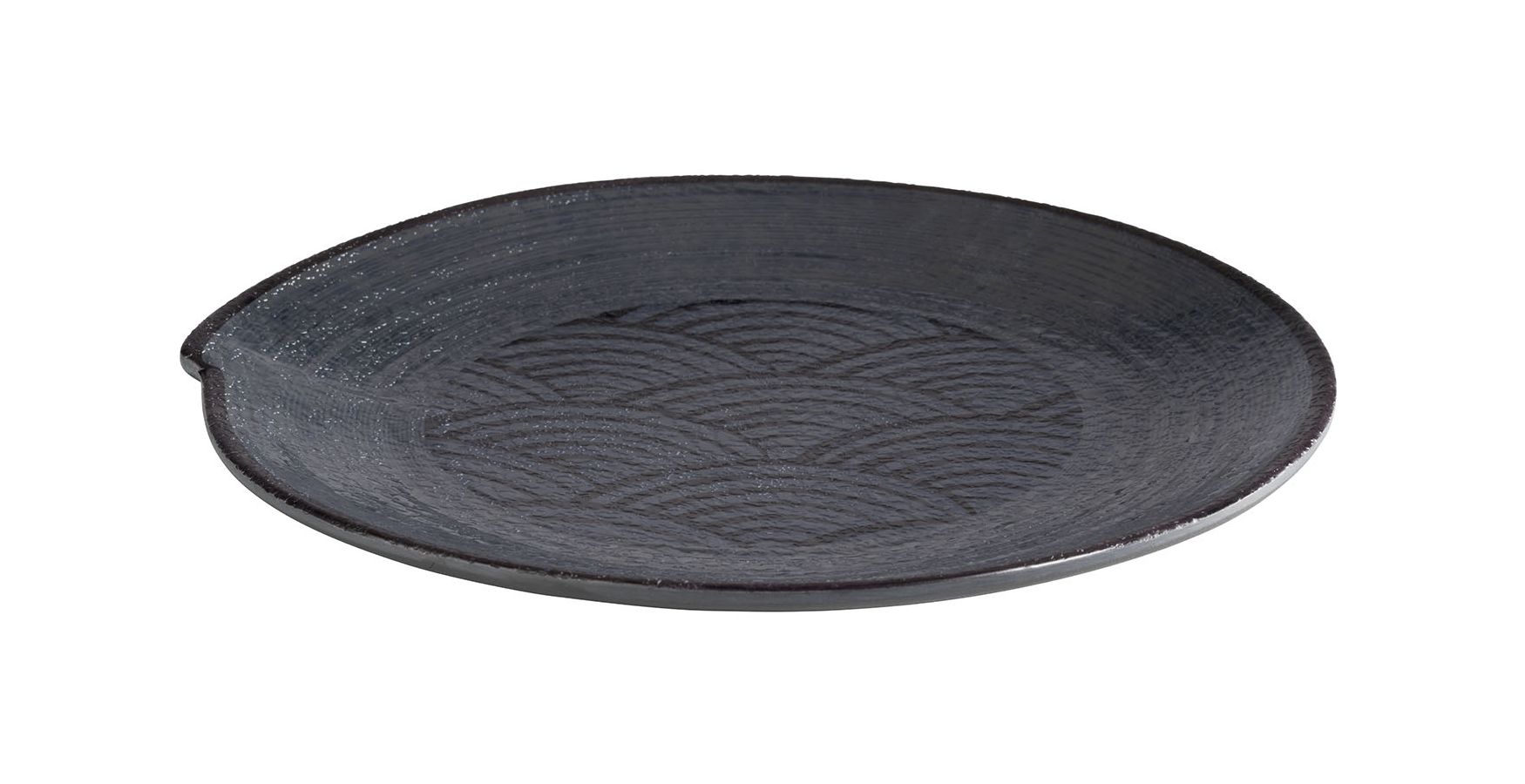140729 Teller DARK WAVE Ø 22 cm, H: 2 cm