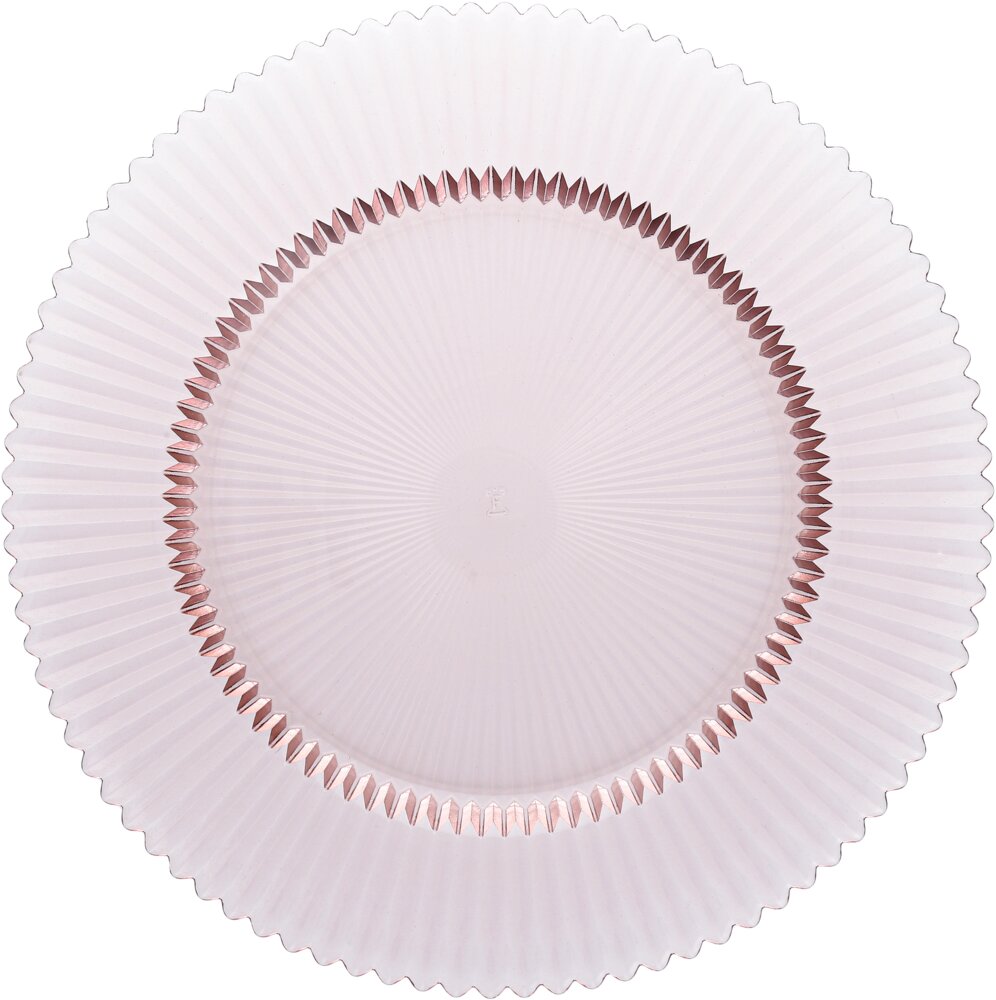 Glasteller flach 32,5cm ARCHIE pink