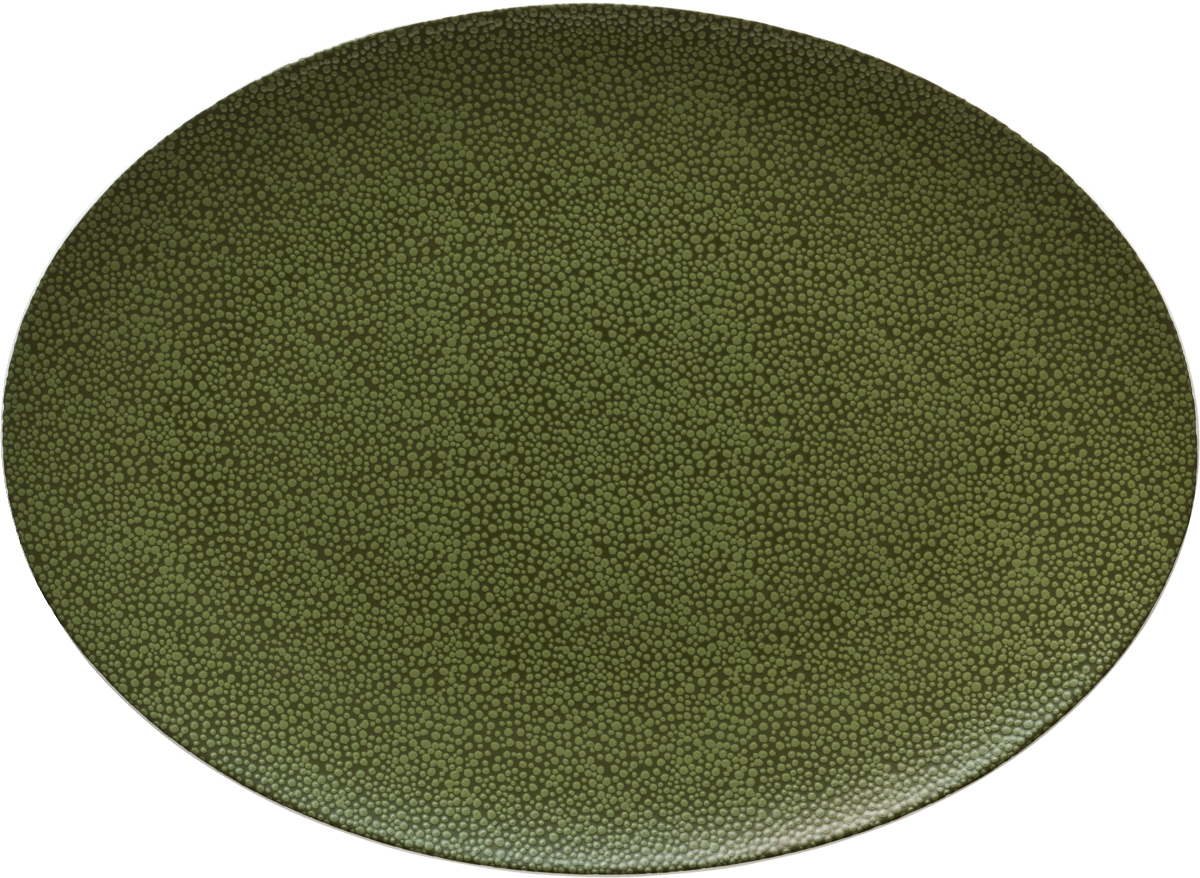 Platte oval coup  12x9cm PURITY PEARLS GREENS