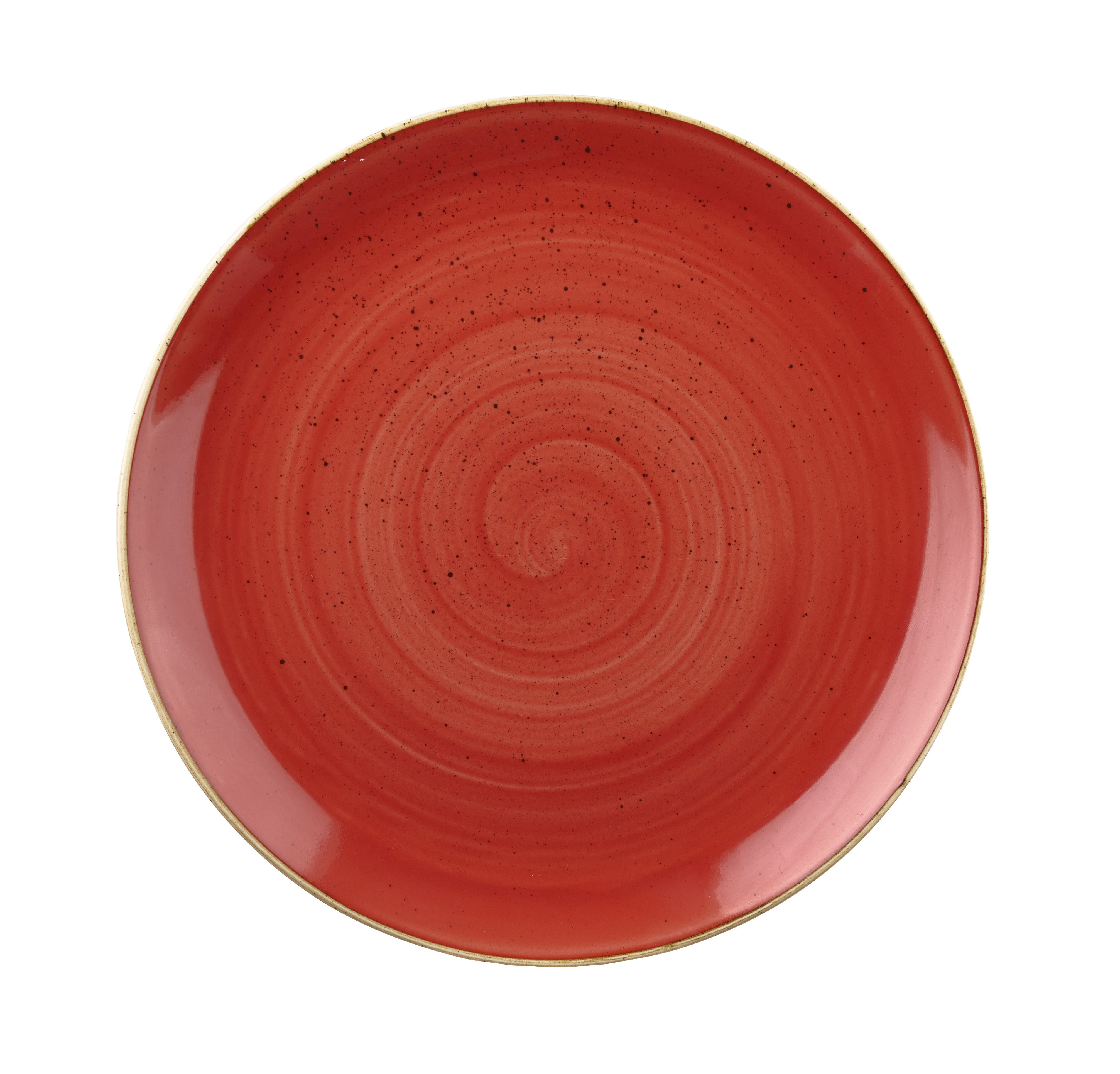 Teller flach coup 28,8cm STONECAST berry red
