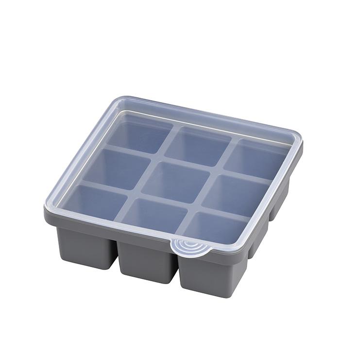 43046 2 Stück Eiswürfelform mit Deckel 15,5x15,5x5,5cm
