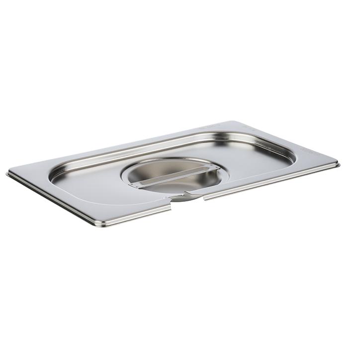 856140keGu4THY7nz2 GN-Deckel BASIC 1/4 mit Aussparung Edelstahl