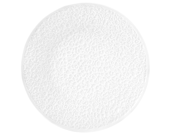 Teller flach 21 cm Vollrelief Nori weiss Teller flach 21 cm Vollrelief Nori weiss