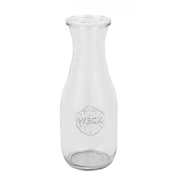 6 Stück Saftflasche 530ml mit Deckel WECK