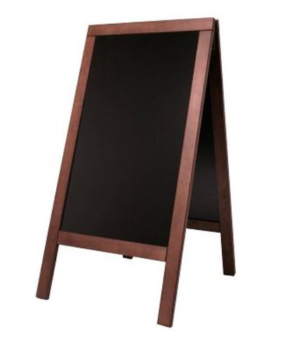 Doppeltafel Fläche: 71cm x 113cm H: 139cm mahagoni