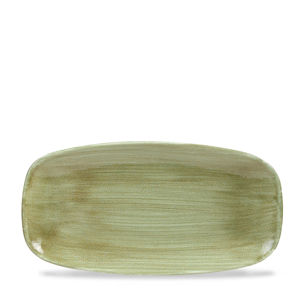 122860 Platte eckig 30x15cm STONECAST PATINA burnished green