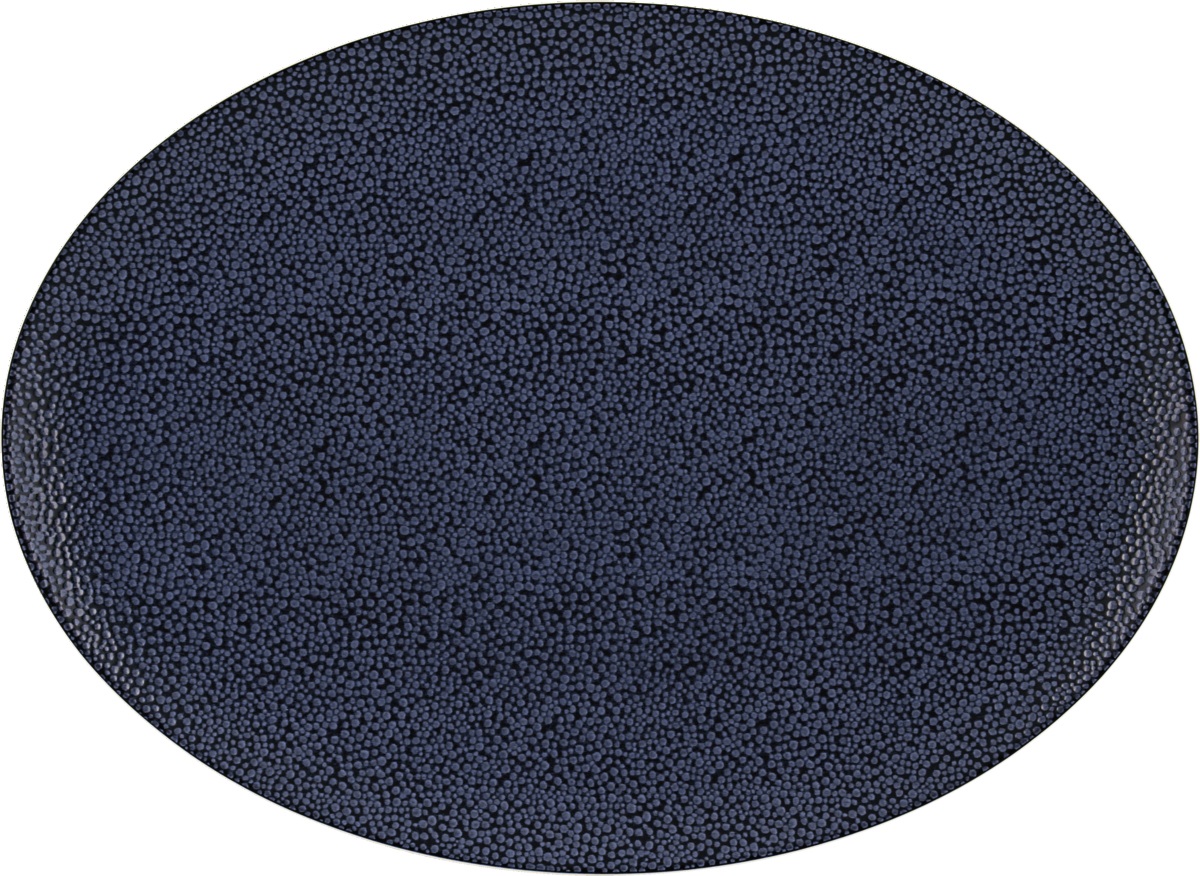 Platte oval coup 37x27cm PURITY PEARLS DARK Platte oval coup 37x27cm PURITY PEARLS DARK