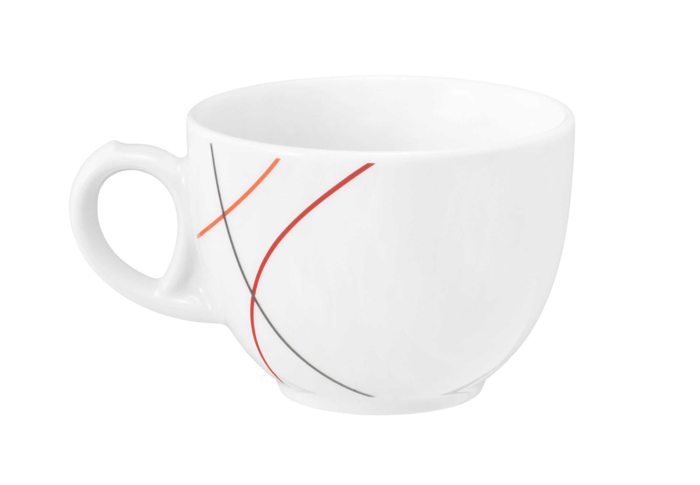 Kaffeetasse rund 0,22l Tulpe COMMUNITY red line