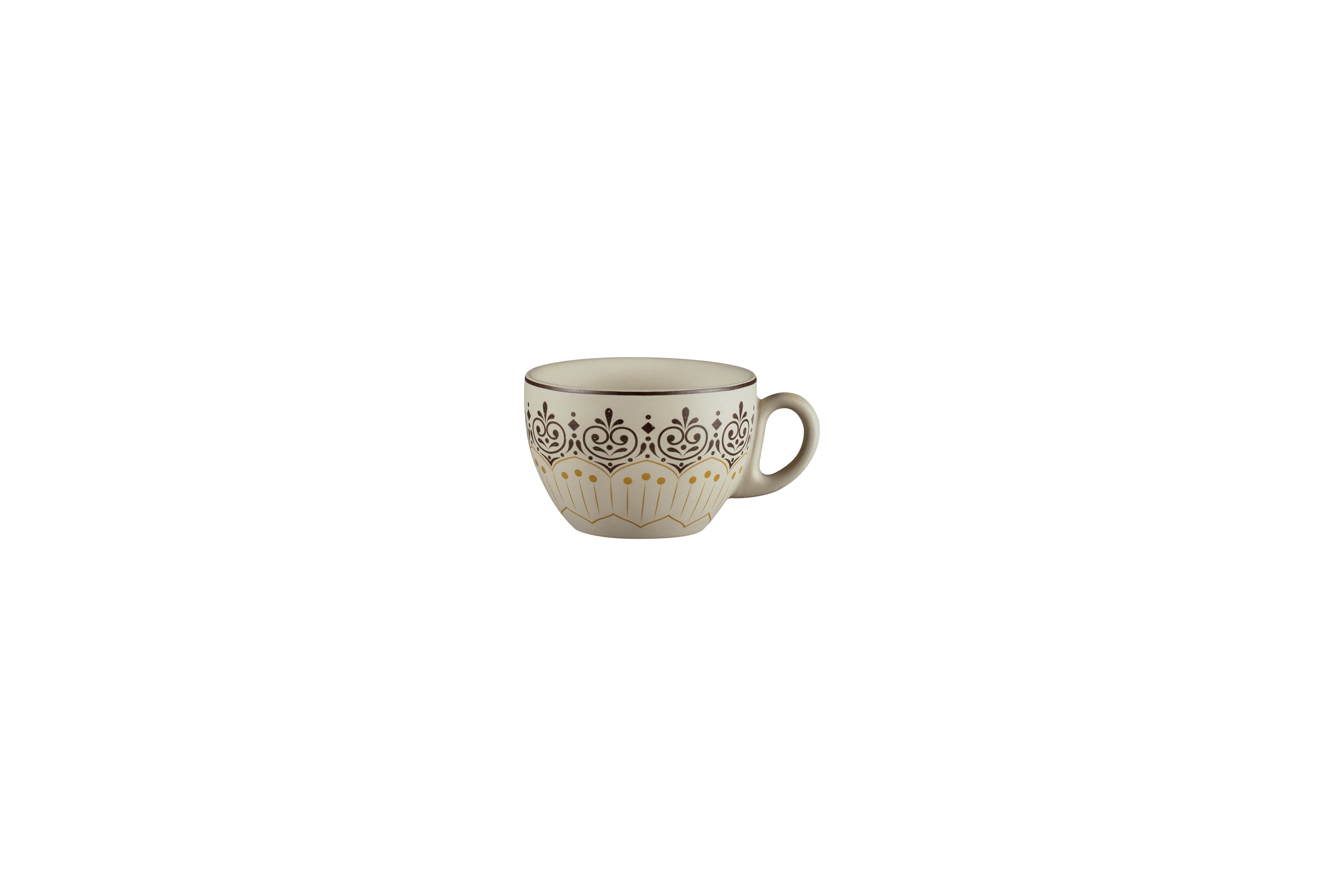Kaffeetasse Ø9cm H6,1cm 0,23L ARGILA CARTAGENA decorated grey Kaffeetasse Ø9cm H6,1cm 0,23L ARGILA CARTAGENA decorated grey