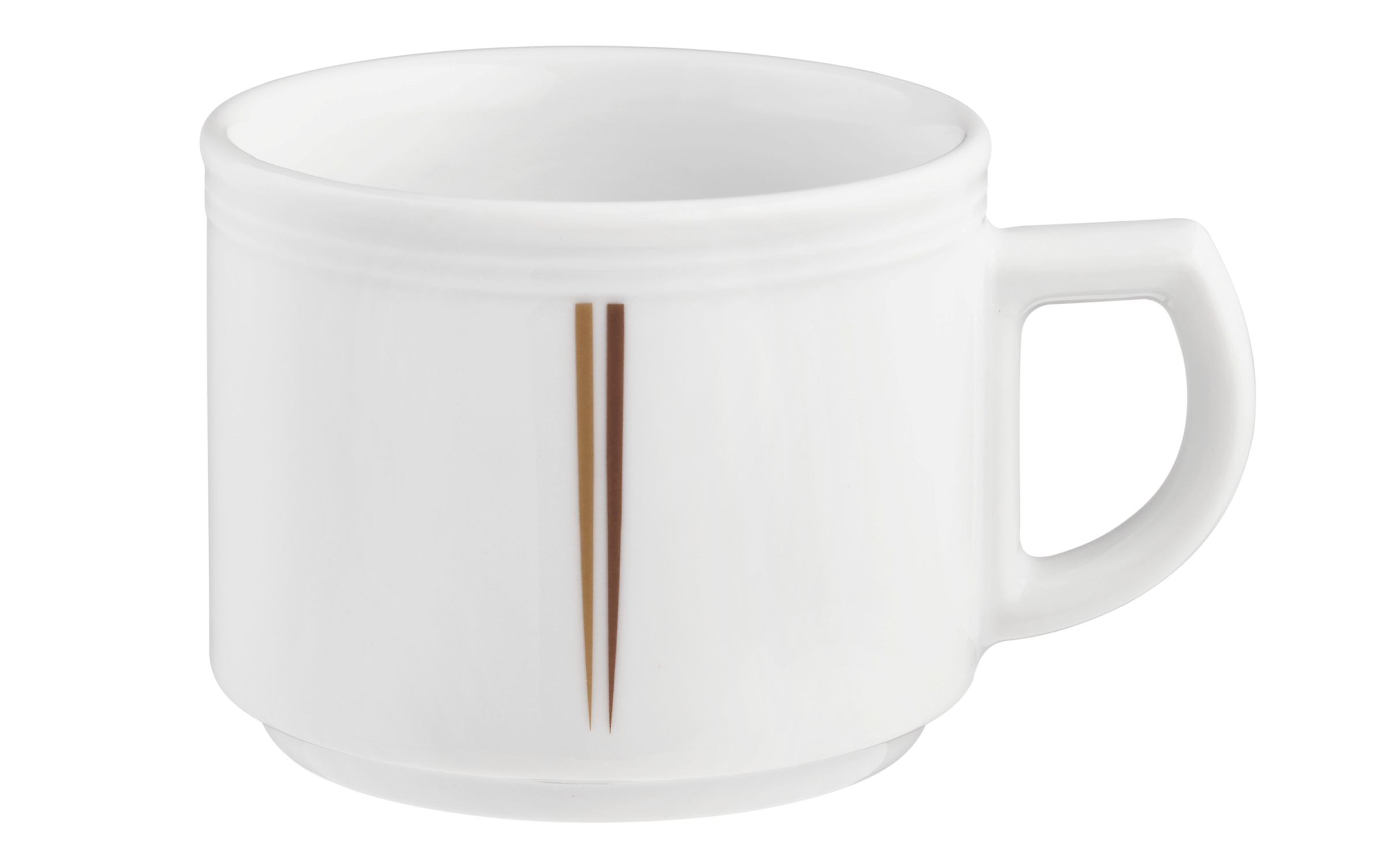 Kaffeetasse rund mit Relief 1 0,18l VITALIS braune lanzen