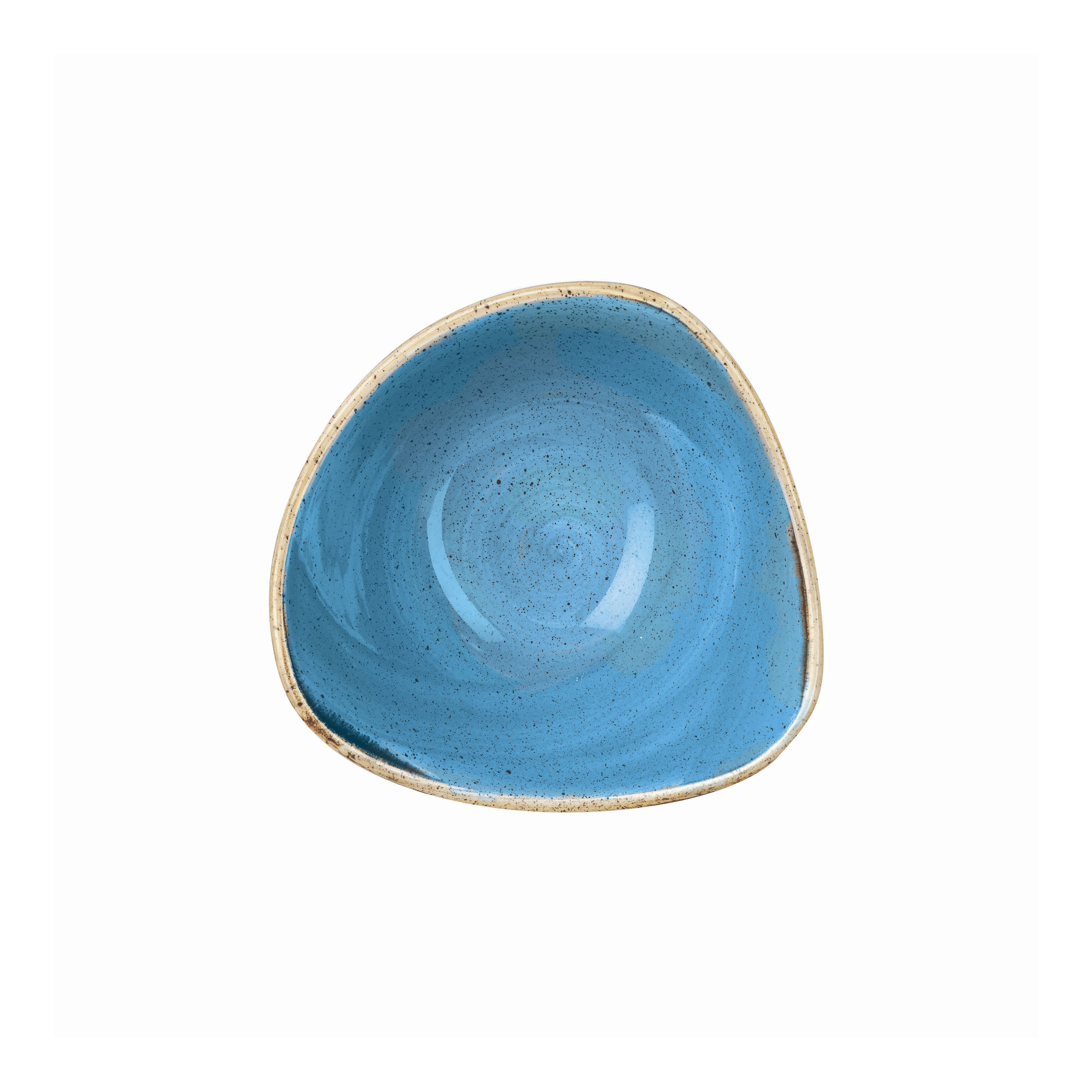 Schale dreieckig 23,5,cm STONECAST cornflower blue