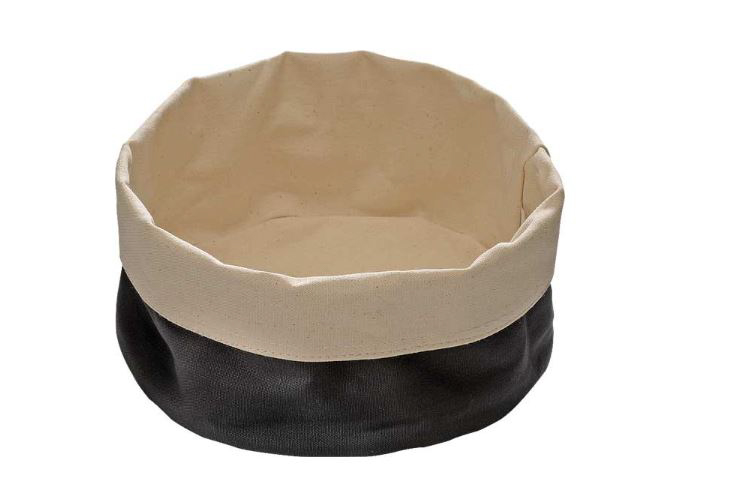 Brottasche D:20cm H:9cm schwarz-beige