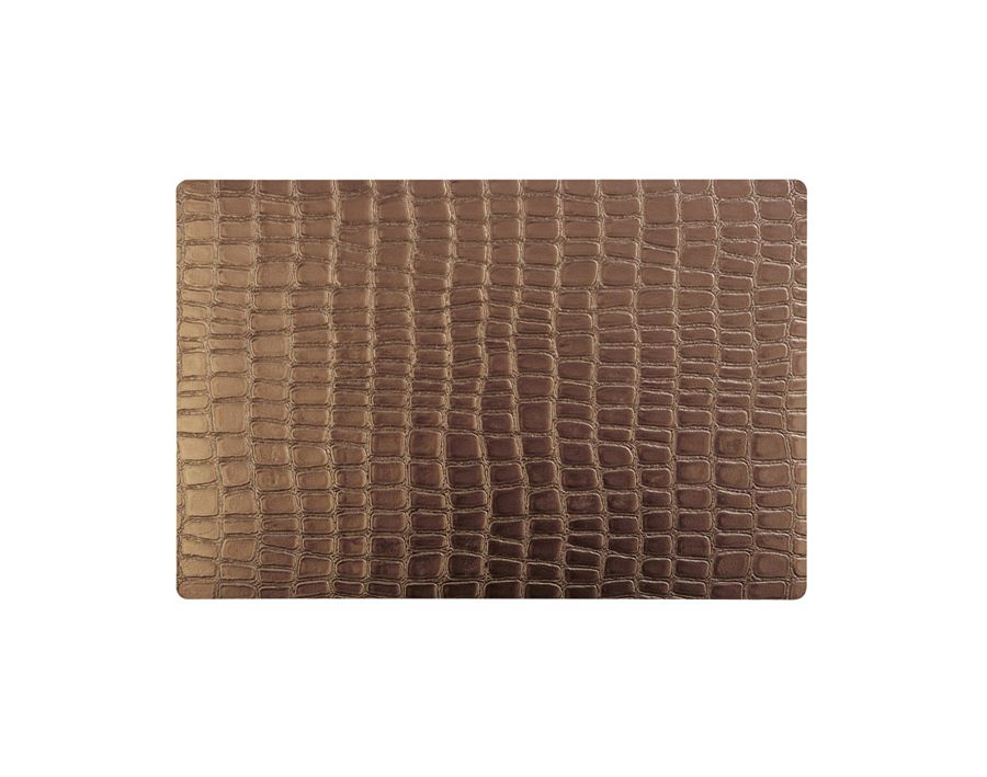 127087 6 Stück Tischset 45x30cm CROCO kupfer