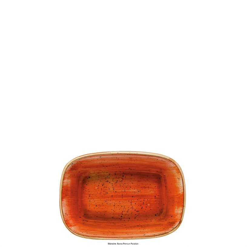 Platte tief 17 x 11,5cm AURA TERRACOTTA GOURMET