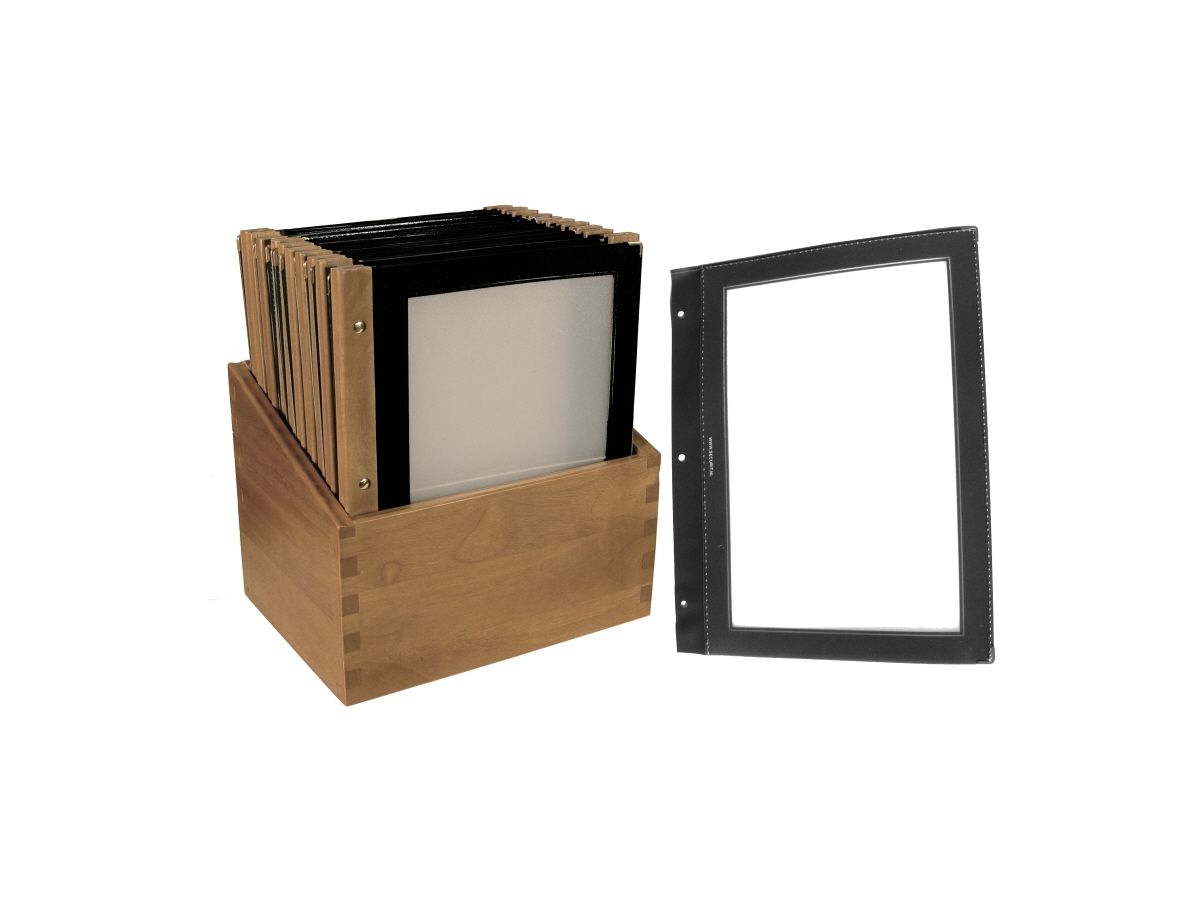 Speisekartenmappe schwarz