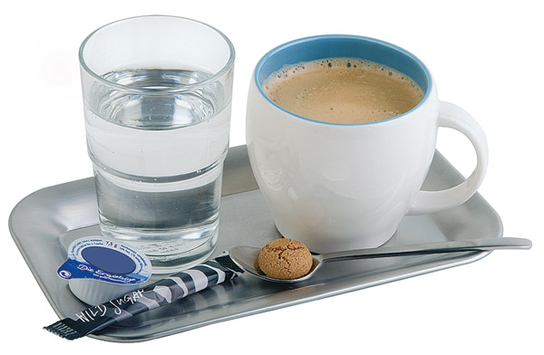 Serviertablett 21,5x13cm KAFFEEHAUS 18/10 matt Serviertablett 21,5x13cm KAFFEEHAUS 18/10 matt