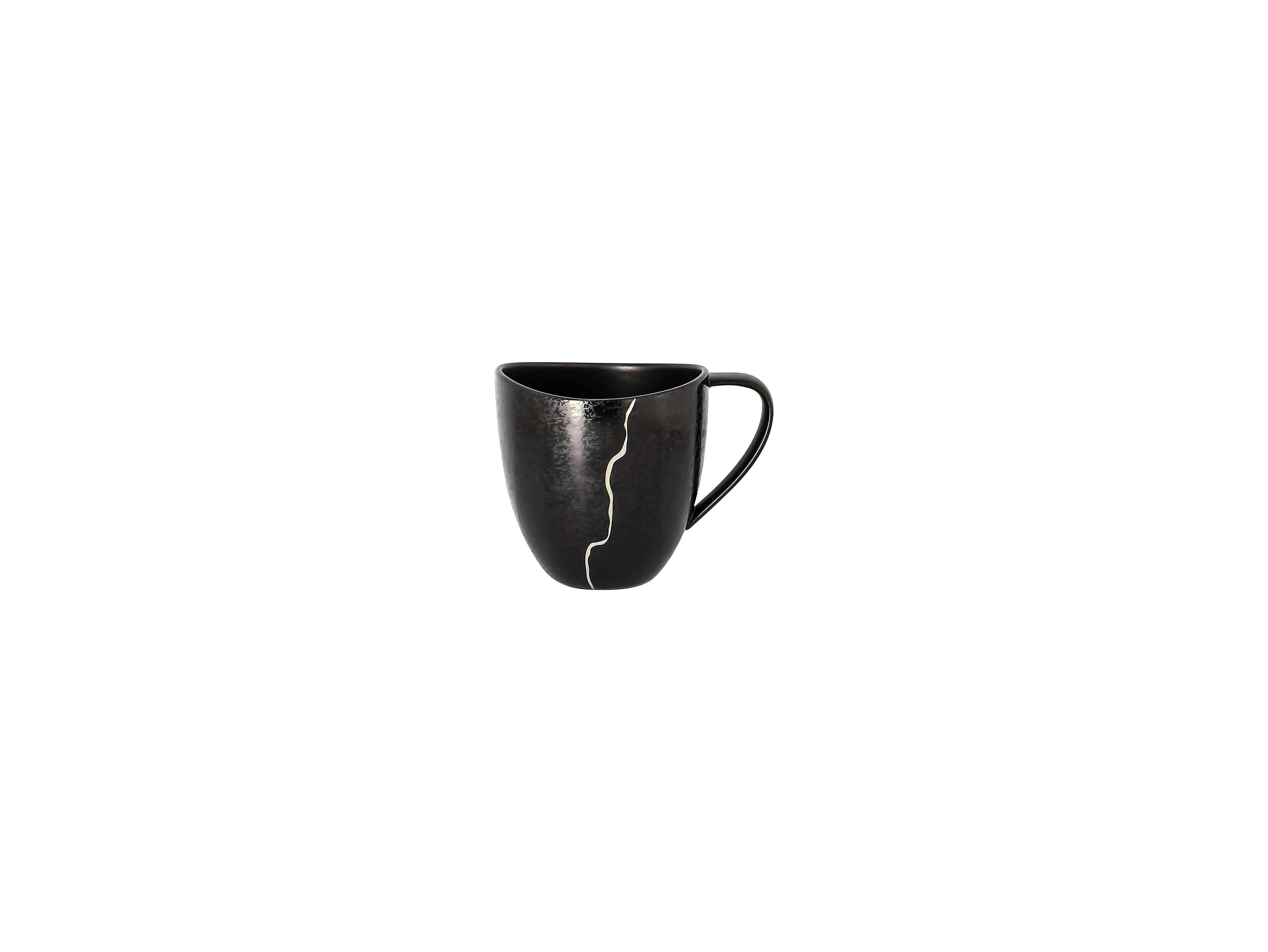 Kaffeetasse FUSION KINTZOO schwarz-silber