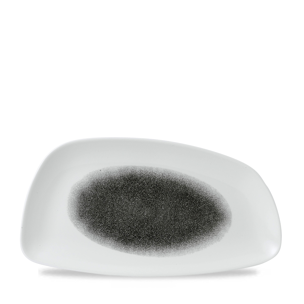 Platte Chefs Geo eckig 35x18,5cm RAKU Quartz black