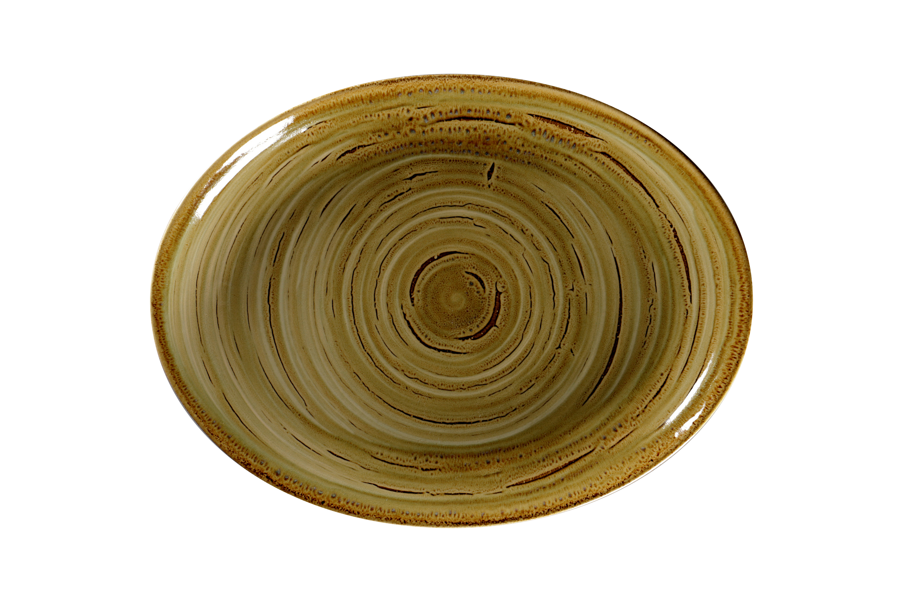 Platte oval 36x27cm RAKSTONE SPOT garnet beige