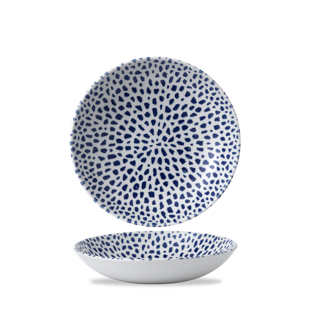 Teller coup 24,8cm TERRAZZO blue