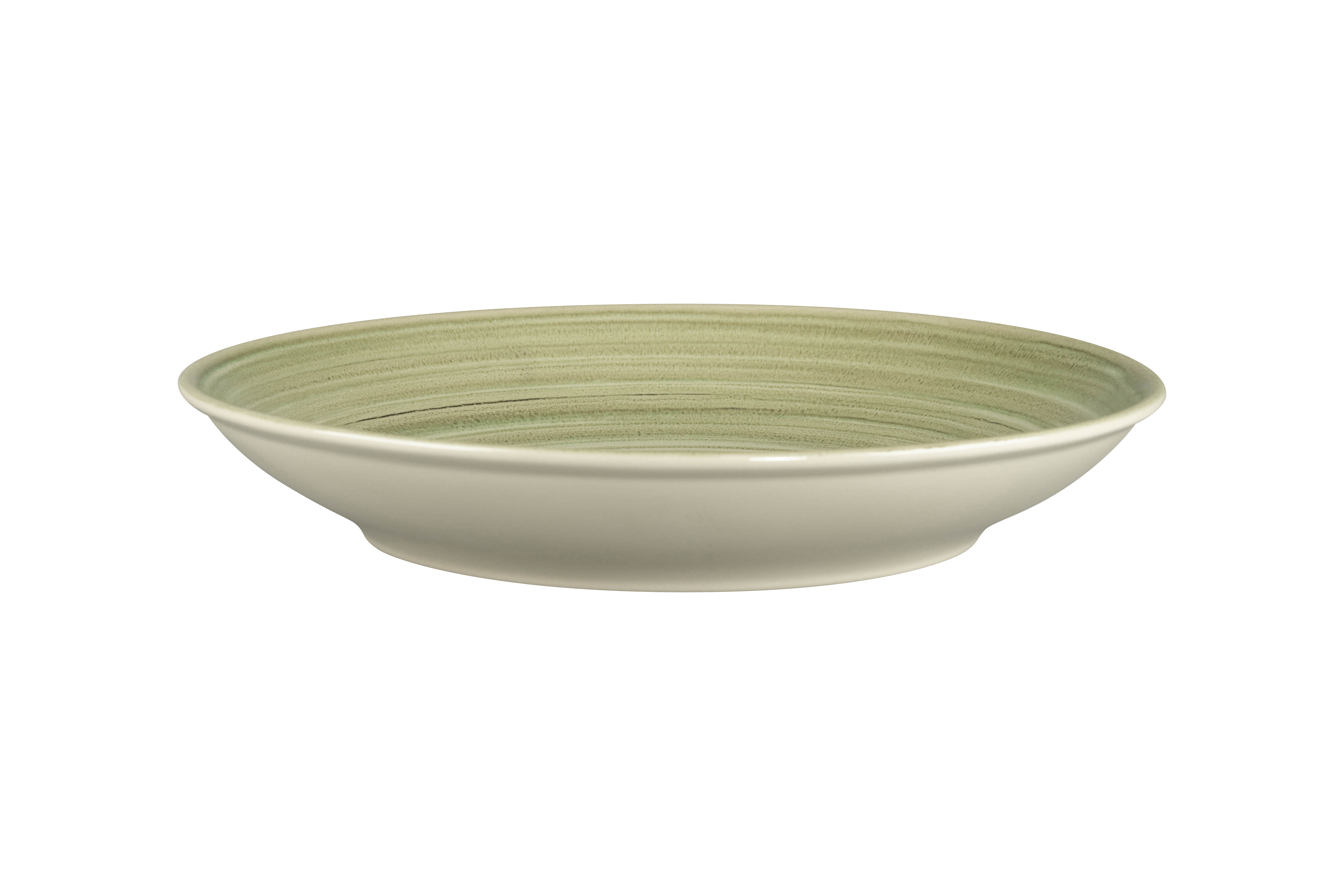 159423 Teller tief coup 28cm RAKSTONE SPOT emerald green