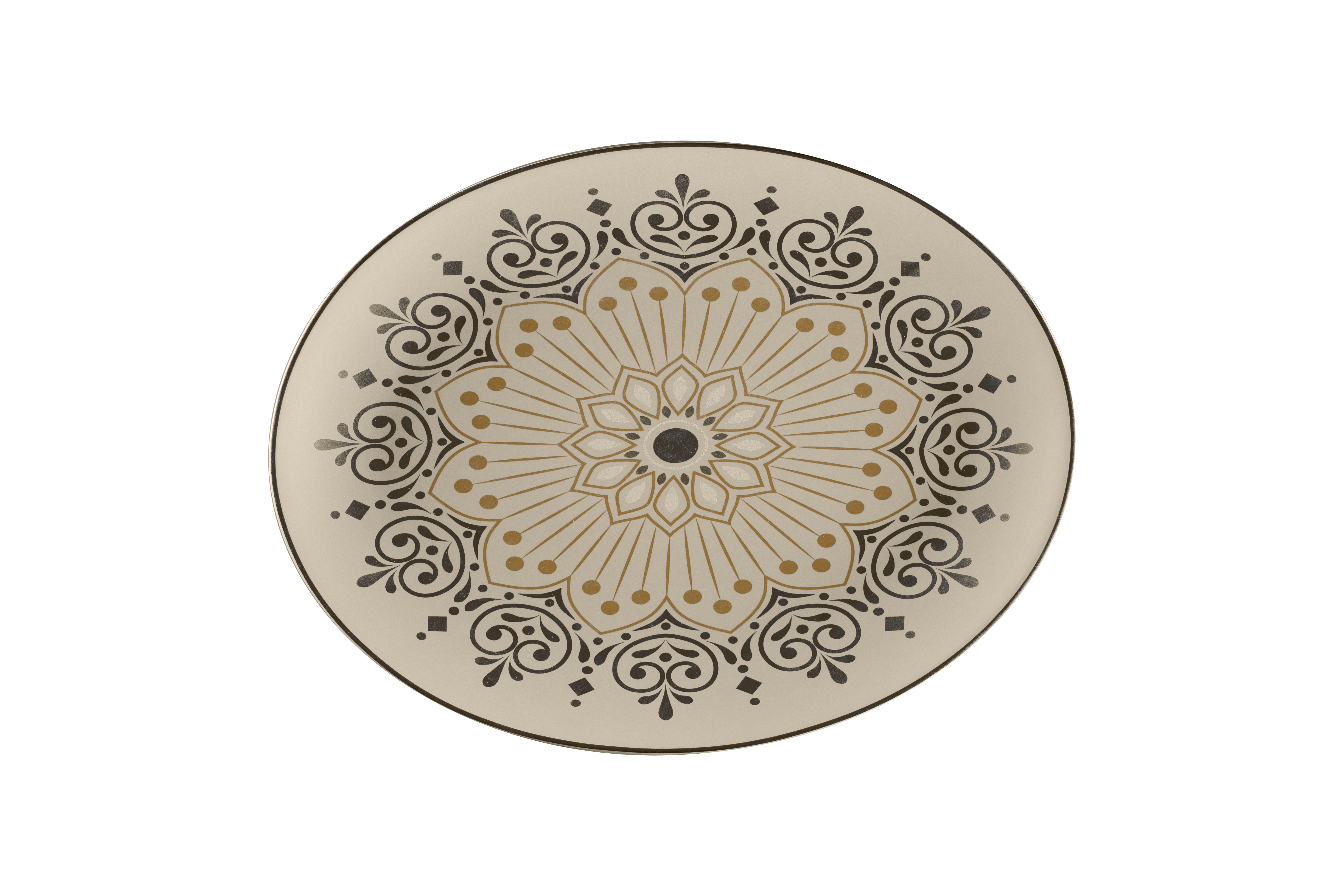 Platte oval 36x27x3,5cm ARGILA CARTAGENA decorated grey Platte oval 36x27x3,5cm ARGILA CARTAGENA decorated grey