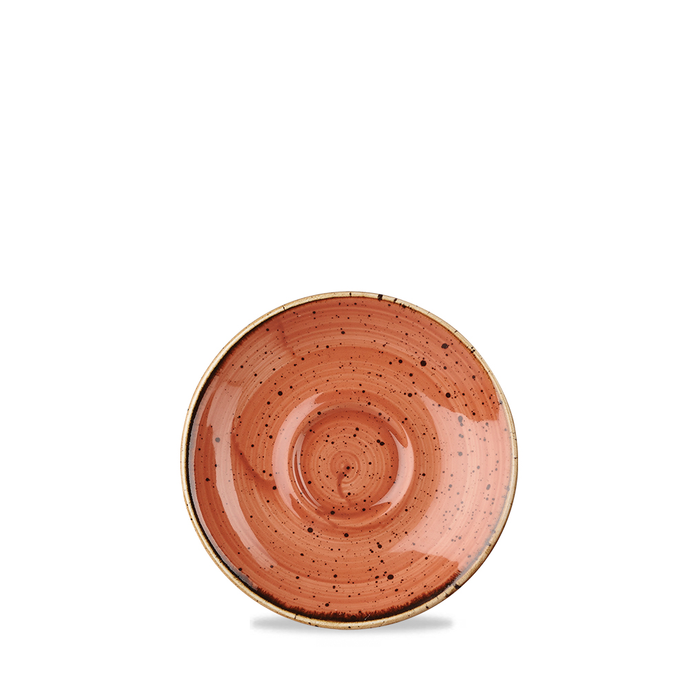 43742 Espresso Untertasse 12cm STONECAST spiced orange