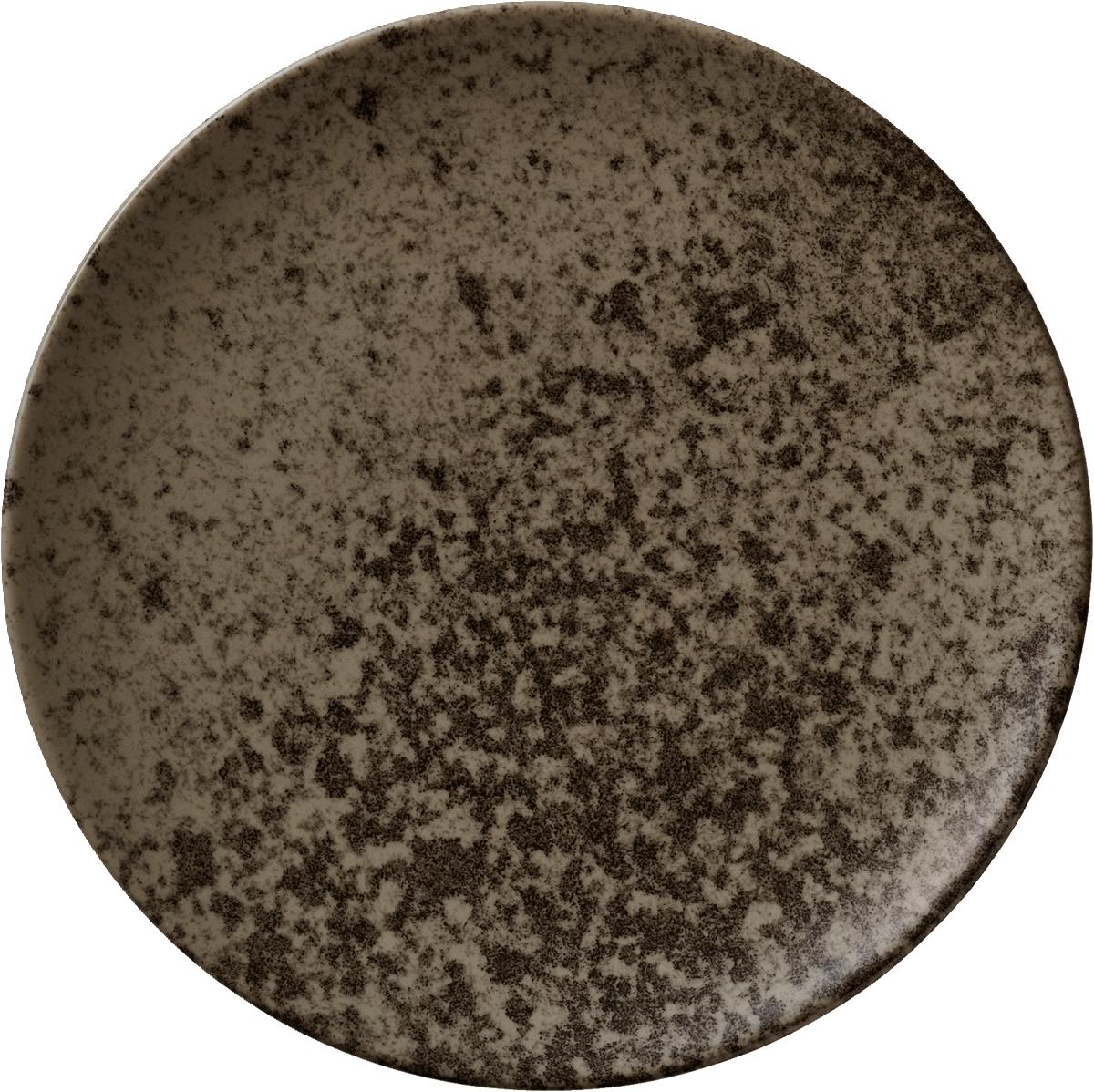 Teller flach rund coup 15cm SANDSTONE DARK BROWN Teller flach rund coup 15cm SANDSTONE DARK BROWN