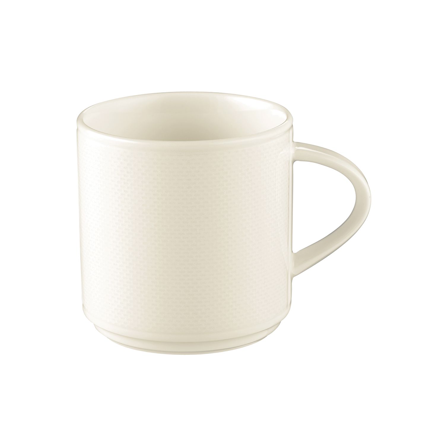 91672DYN28AieiOtKC Cappuccinotasse 0,25l stapelbar DIAMANT creme