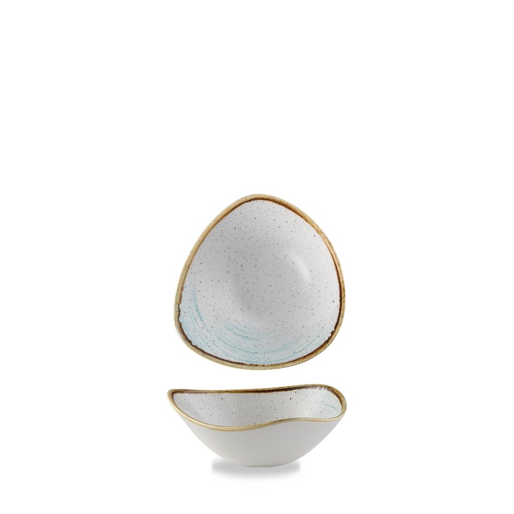 Schale dreieckig 18,5cm STONECAST ACCENTS Duck Egg Blue