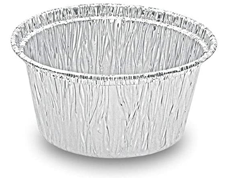 39457 100 Stück Alu-Förmchen rund 8cm/110ml
