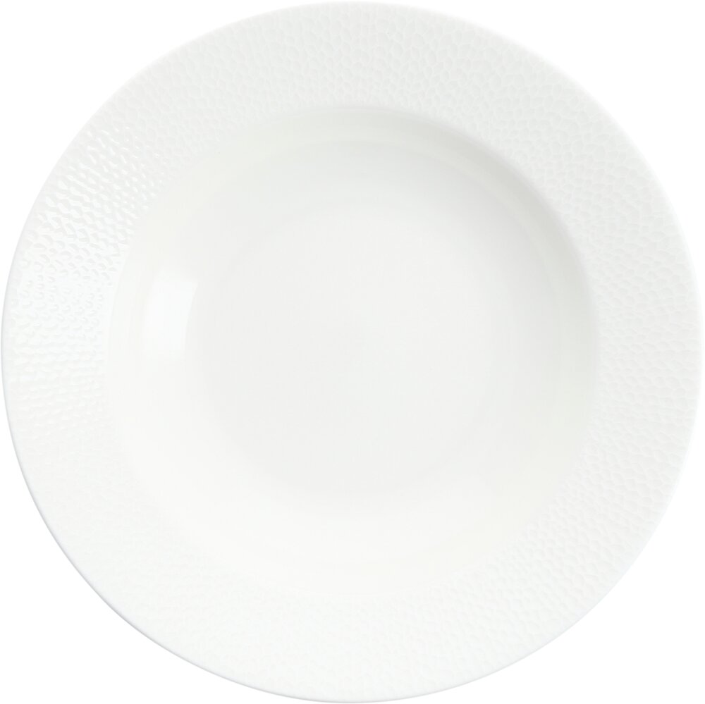 163183 Teller tief Fahne 24cm AMANDA weiss