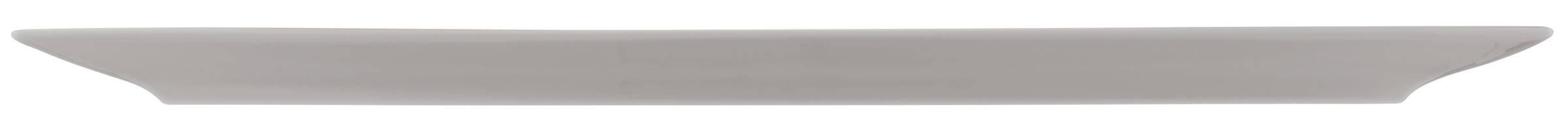 Platte oval mit Relief coup 44x14cm Vollrelief NORI silbergrau