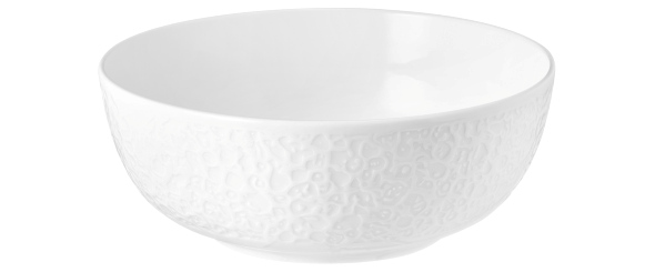 Foodbowl 20 cm Relief Nori weiss Foodbowl 20 cm Relief Nori weiss