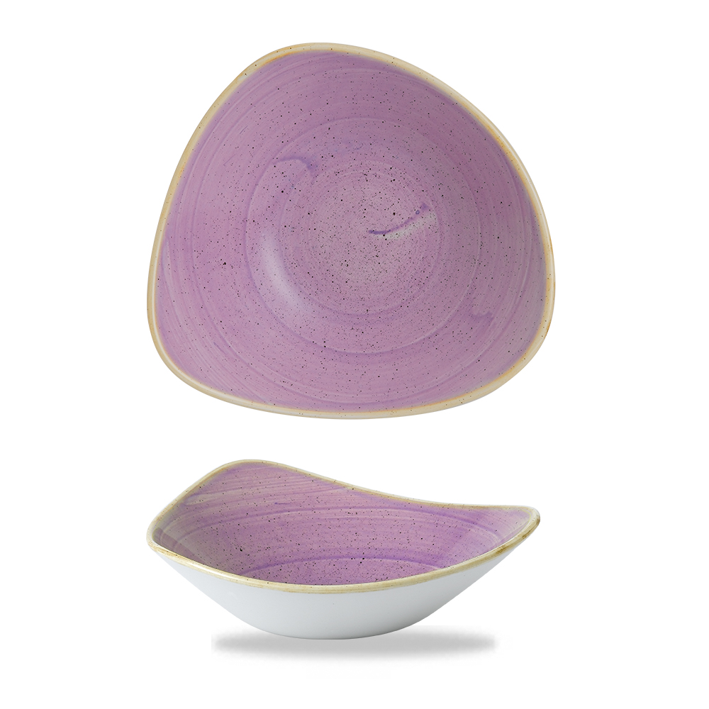 152799 Schale dreieckig 23,5cm STONECAST lavender