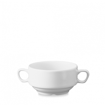 144683 Suppentasse Henkelgriff stapelbar 0,4l WHITE