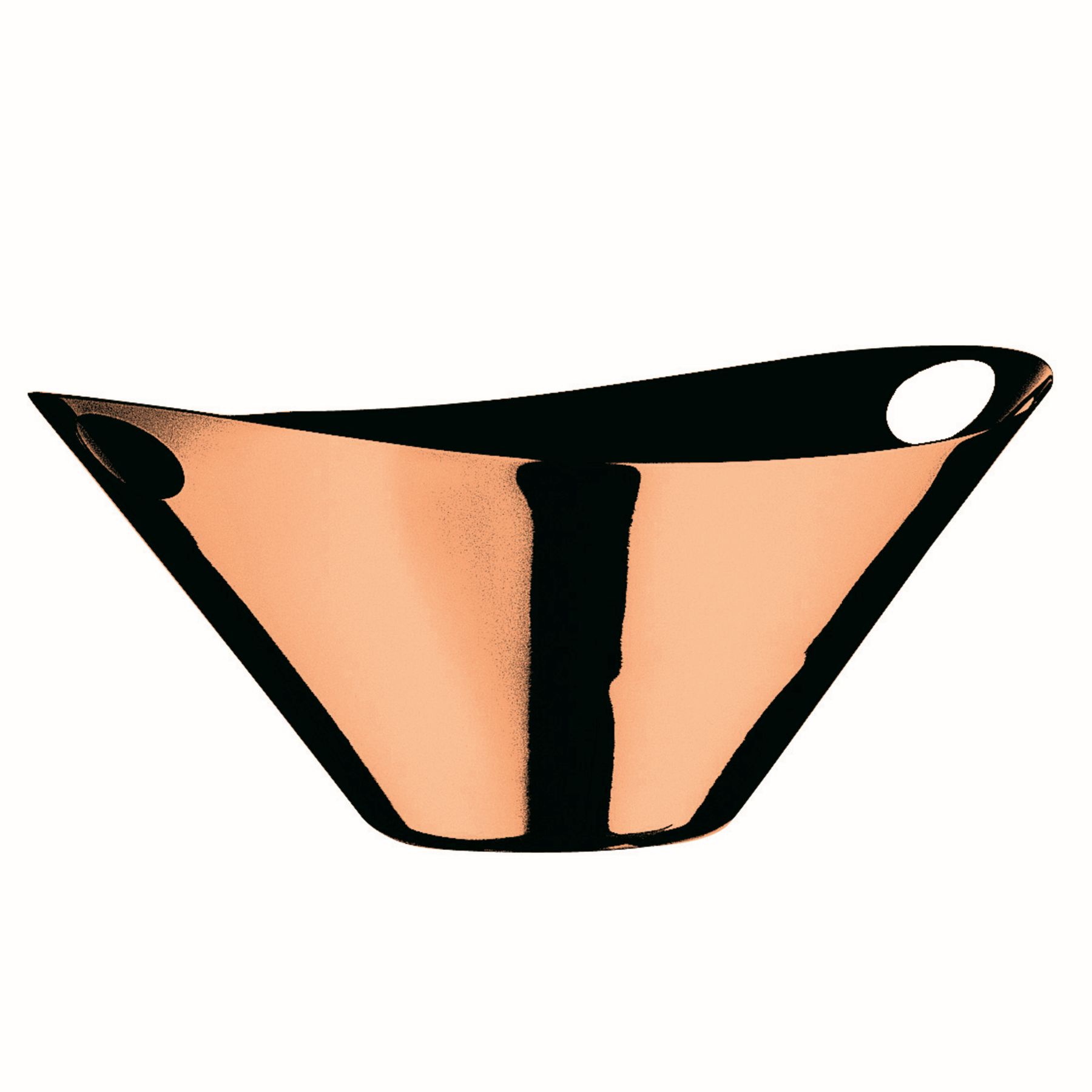 Korb 22x20cm mit Griffen PVD BRONZO Korb 22x20cm mit Griffen PVD BRONZO