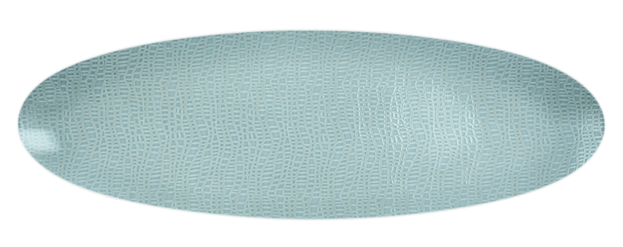 143780 Platte C 44x14cm M5379 COUP FINE DINING FASHION türkis/weiß oval