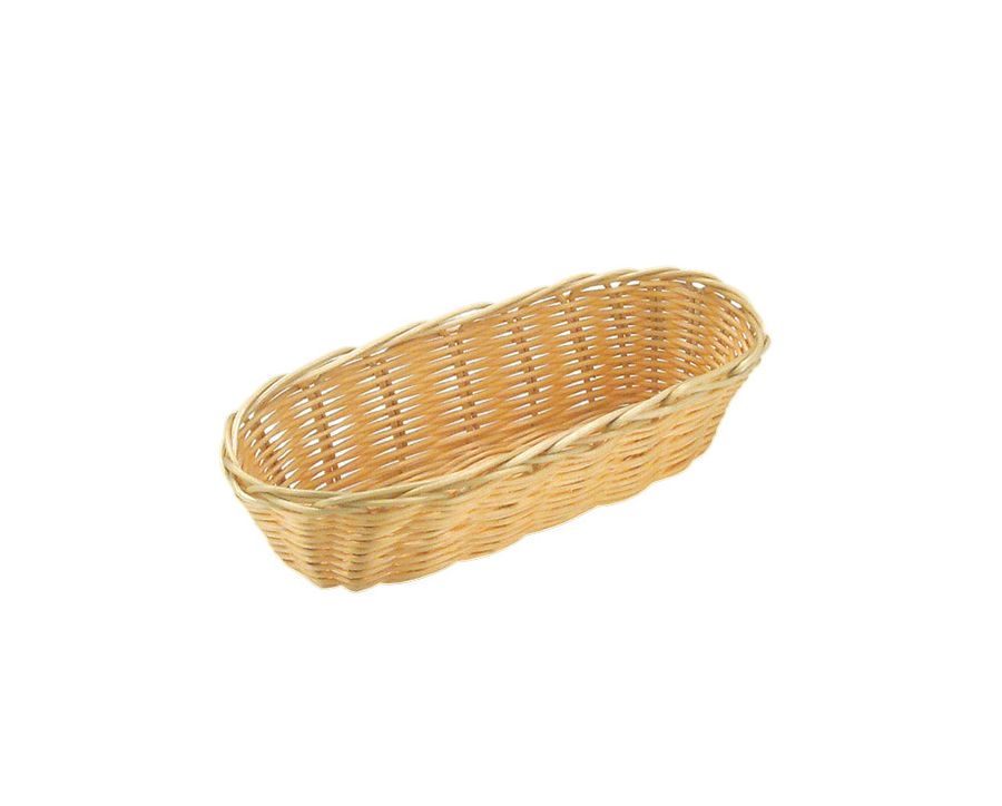 Brot und Obstkorb oval 21x10cm H:6cm BASIC beige