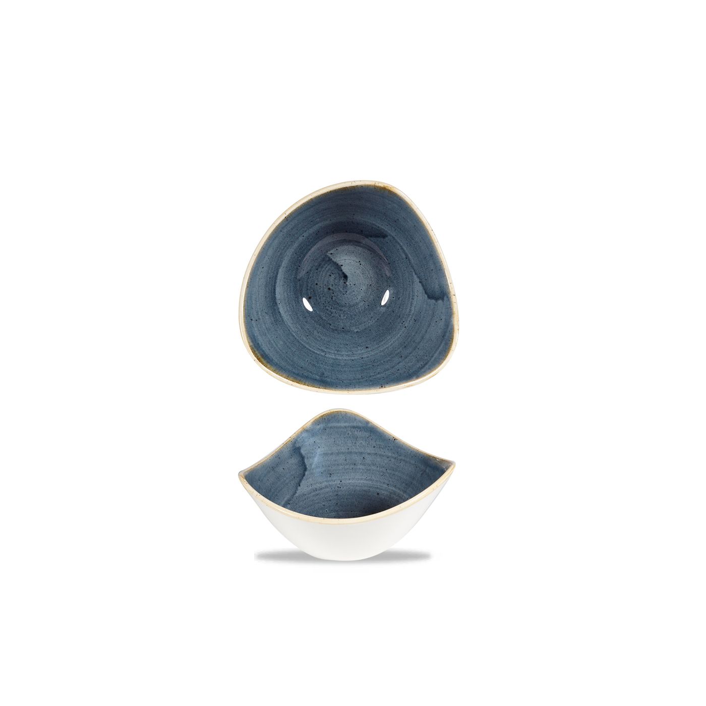 Schale dreieckig 23,5cm STONECAST blueberry