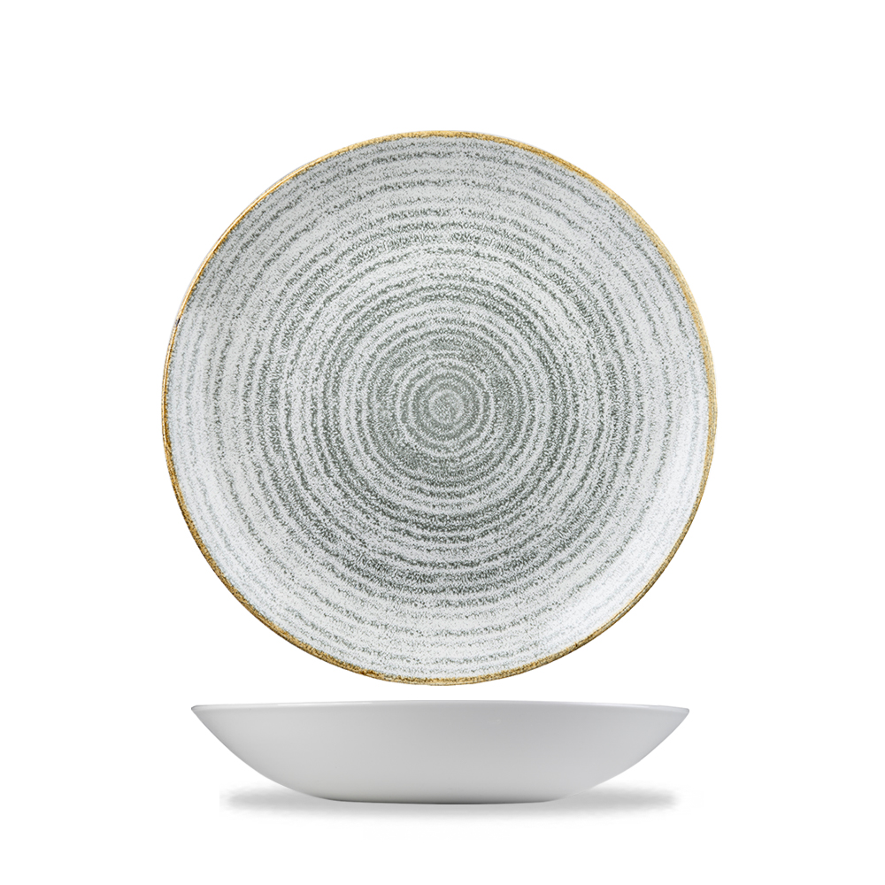 122987 Schale coup 18cm STUDIO PRINTS HOMESPUN stone grey